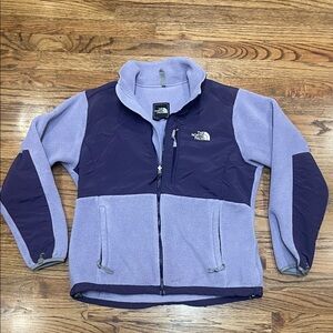 The North Face Two-Tone Purple/ Lilac Fleece Jacket women’s size L